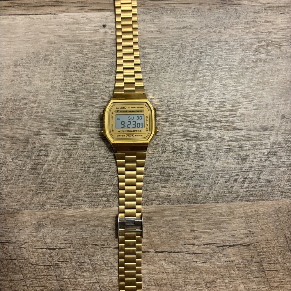 Casio Gold-Tone Digital Smartwatch